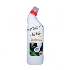 SARBIO K бытовое моющее средство для унитаза Цитрусовое ассорти, бутылка 650 мл