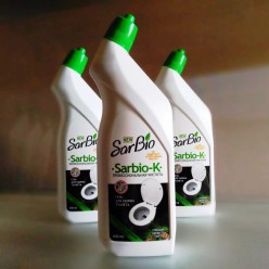 SARBIO K бытовое моющее средство для унитаза Свежесть тайги, бутылка 650 мл